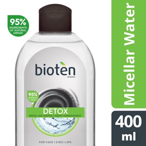 Bioten detox νερό καθαρισμού κανονική/λιπαρή επιδερμίδα 400ml
