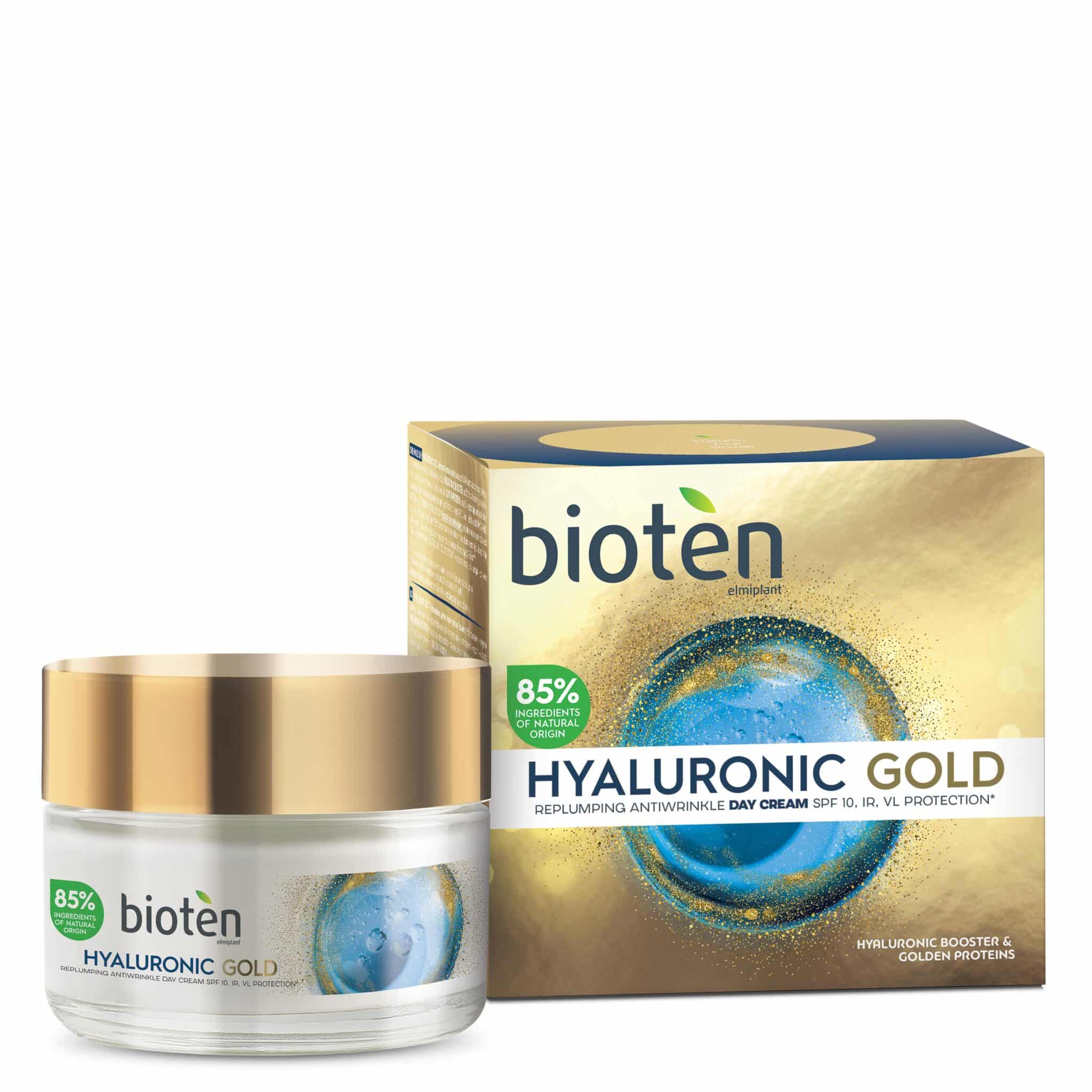 Bioten hyaluronic gold αντιρυτιδική κρέμα ημέρας 50ml