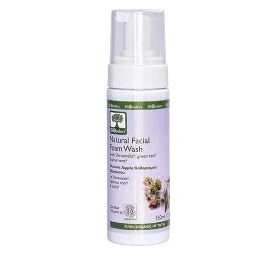 Bioselect φυσικός αφρός καθαρισμού προσώπου 150ml