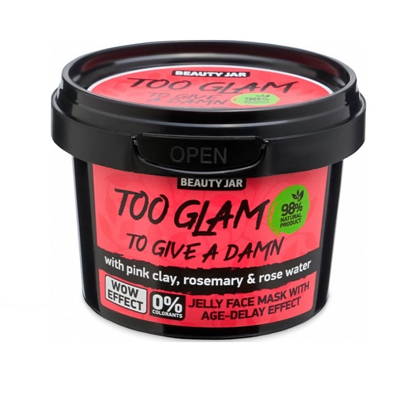 Beauty jar "TOO GLAM TO GIVE A DAMN" anti-aging gel mask 120g