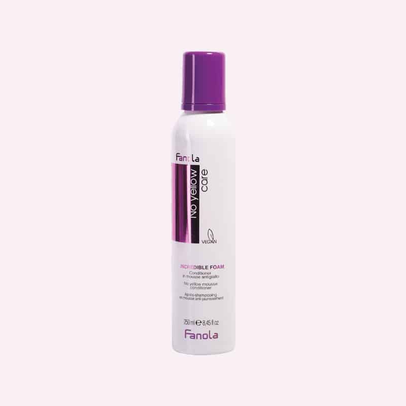 Fanola No Yellow conditioner in foam against yellow blonde 250ml