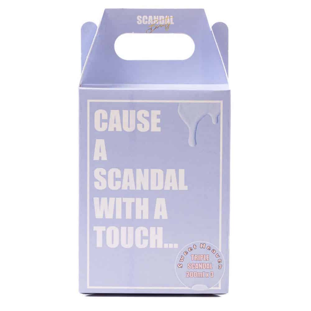 Scandal beauty gift set body scrub 200 ml, body shimmer...