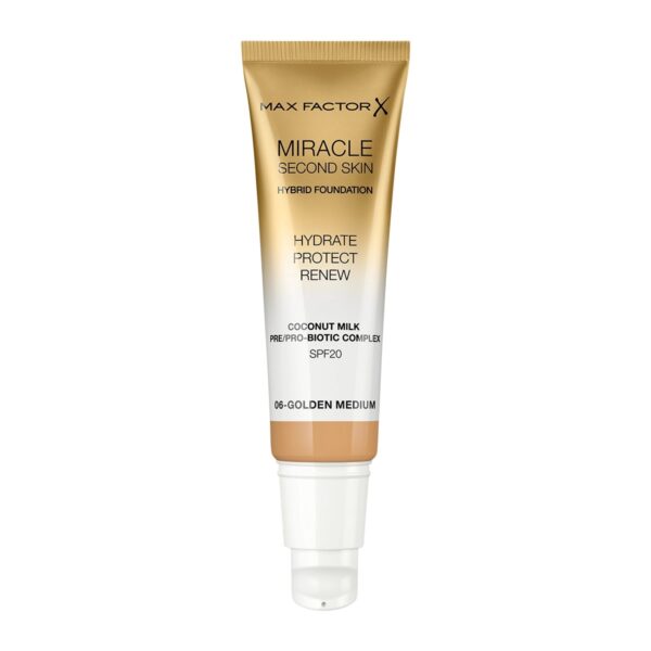 Max Factor miracle second skin hybrid foundation 30ml golden medium