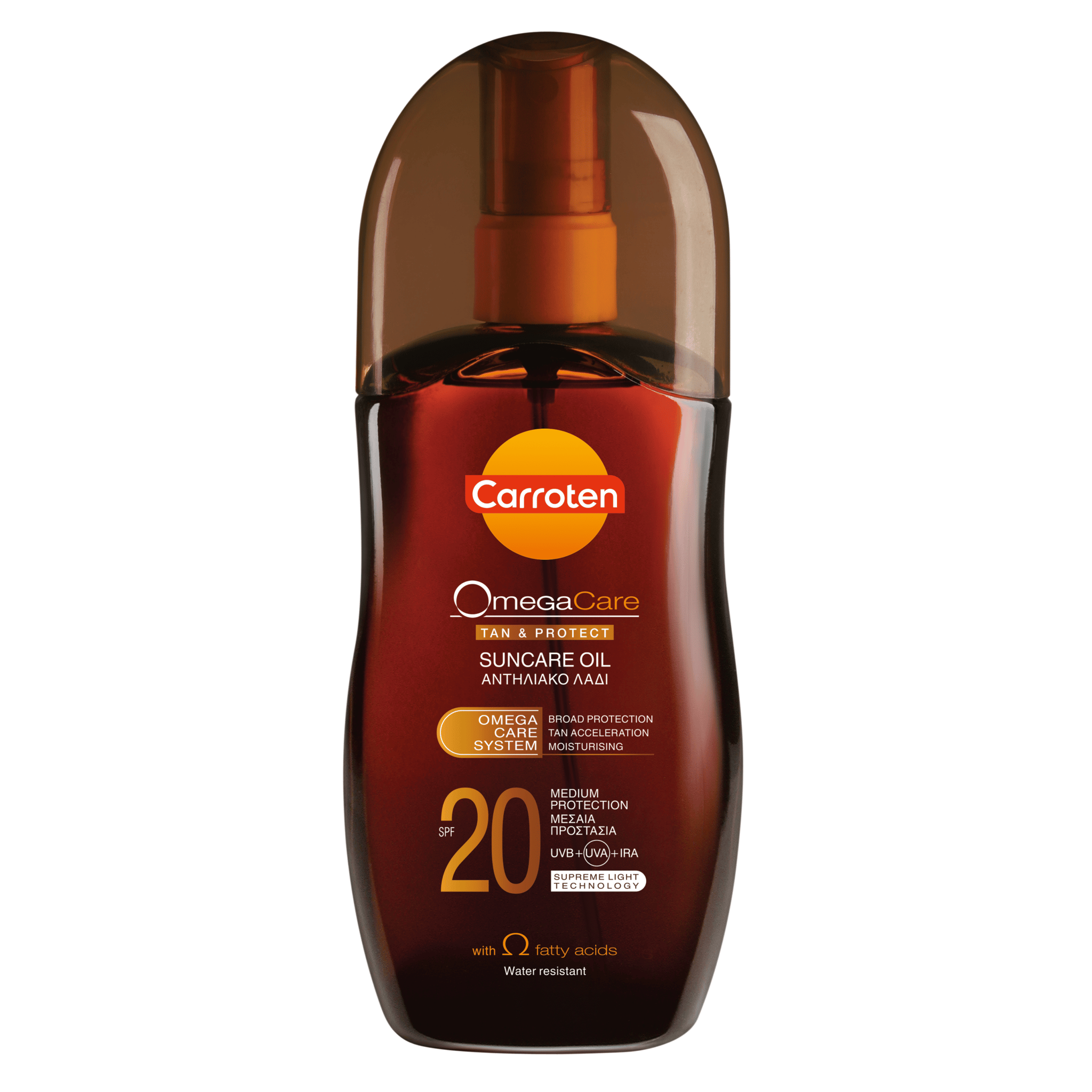 Carroten sunscreen oil omega care SPF 20 125ml