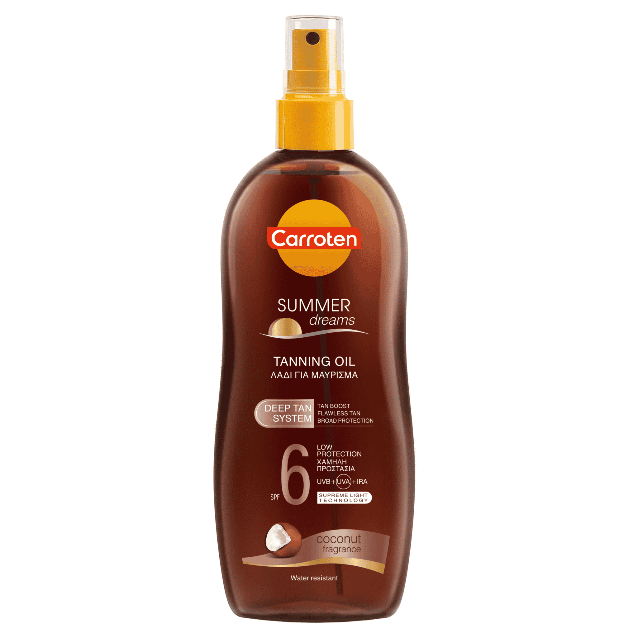 Carroten summer dreams tanning oil with coconut aroma SPF 6 200ml