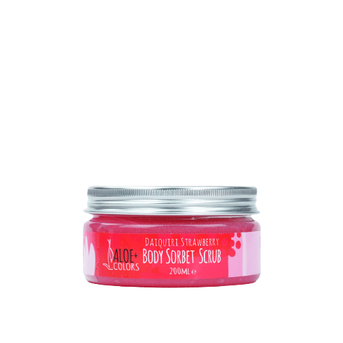 Aloe Plus daiquiri strawberry sorbet body scrub 200ml