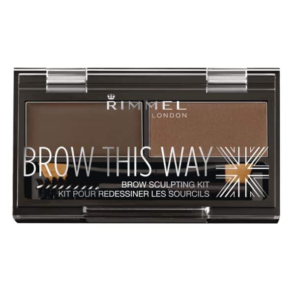 Rimmel brow this way eyebrow sculpting kit 3g dark brown