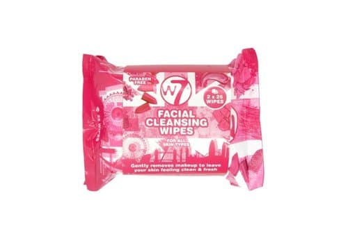 W7 facial cleansing wipes 25τμχ