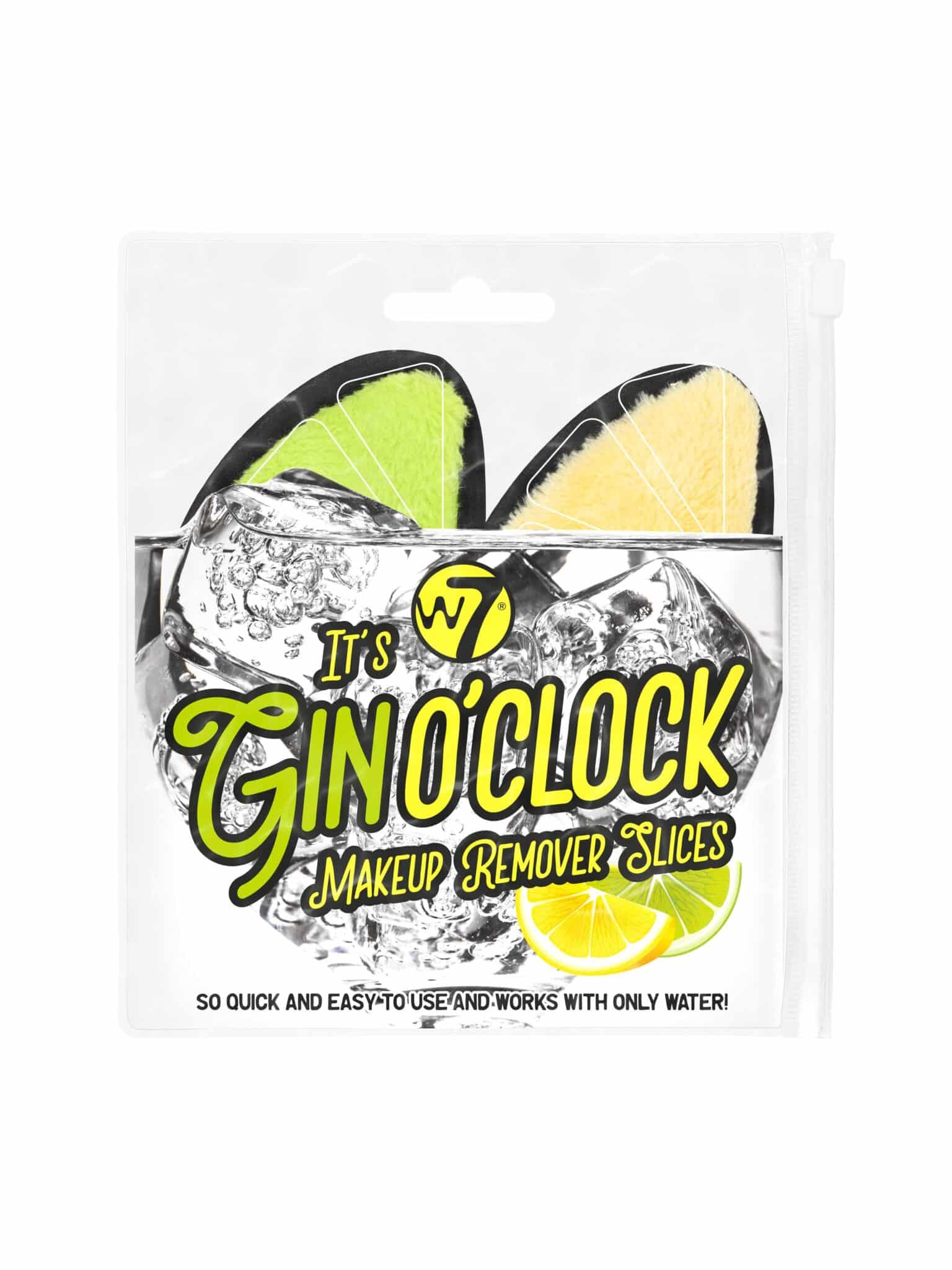 W7 it's gin o'clock makeup remover slices