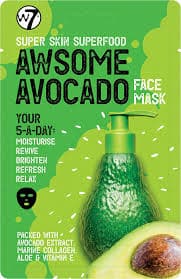 W7 super skin superfood awesome avocado face mask 18g