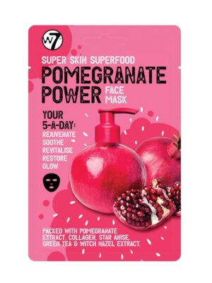 W7 super skin superfood pomegranate power mask 18g