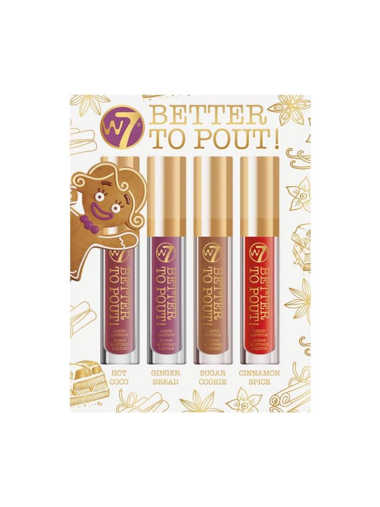 W7 better to pout matte liquid lip stick gift set