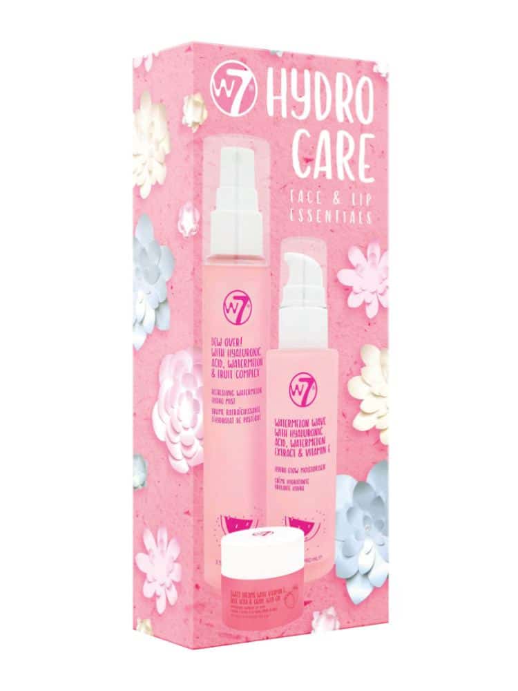 W7 hydro care face and lip essentials gift set