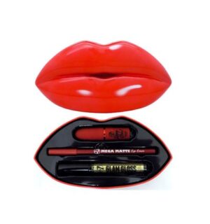 W7 kiss kit gift set - red alert
