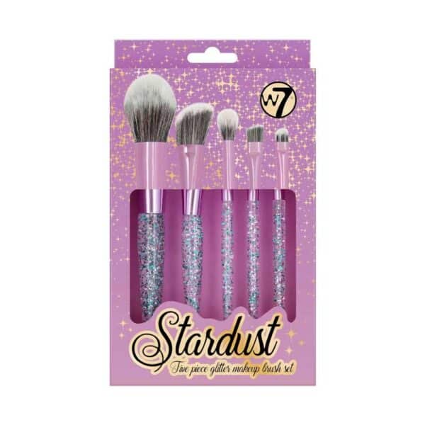 W7 Stardust five glitter make up brush set 5τμχ