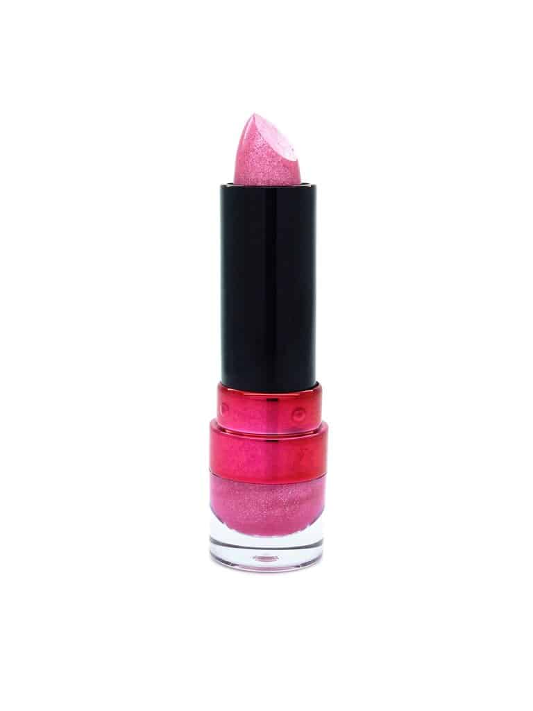 W7 3D glitter kiss lipstick galastic pink