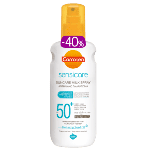 Carroten sensicare milk spray αντηλιακό γαλάκτωμα SPF50+ 200ml
