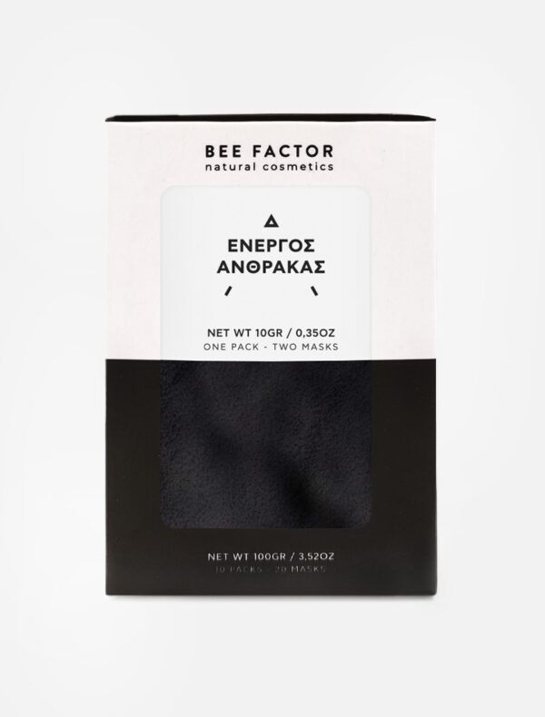 Bee Factor μάσκα προσώπου ενεργός άνθρακας 10g