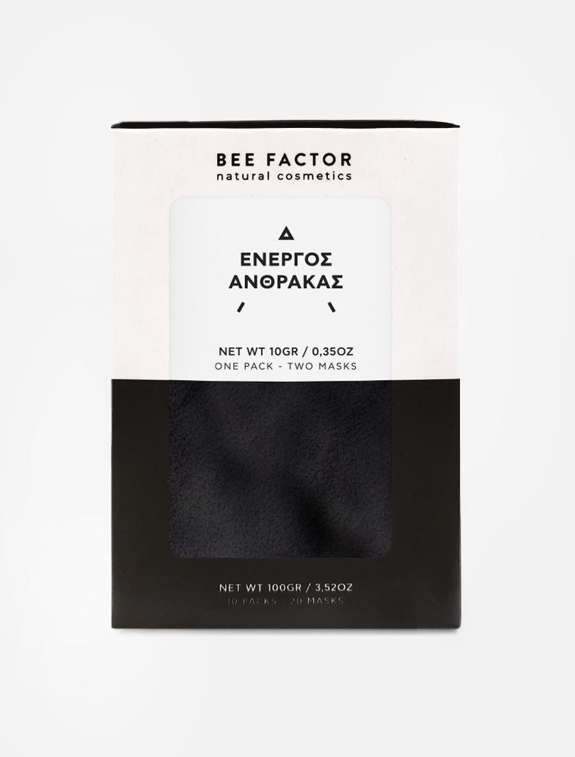 Bee Factor μάσκα προσώπου ενεργός άνθρακας 10g