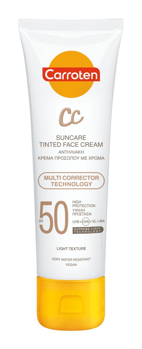 Carroten suncare sunscreen face cream with color SPF 50 50ml