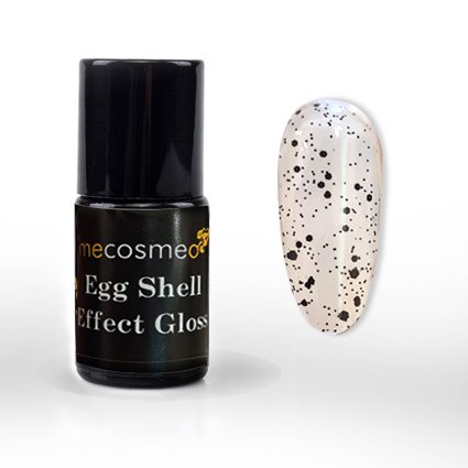 Mecosmeo top coat χωρίς κολλώδη egg shell black and white gloss 15ml