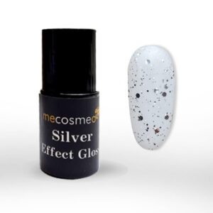 Mecosmeo top coat χωρίς κολλώδη silver effect gloss 15ml