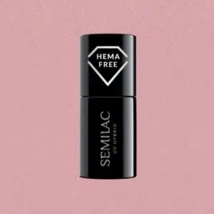 Semilac 376 Ημιμόνιμο βερνίκι HEMA FREE Shimmer Stone Pink Diamond 7ml