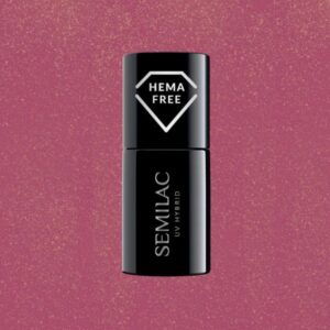Semilac 377 Ημιμόνιμο βερνίκι HEMA FREE Shimmer Stone Ruby 7ml