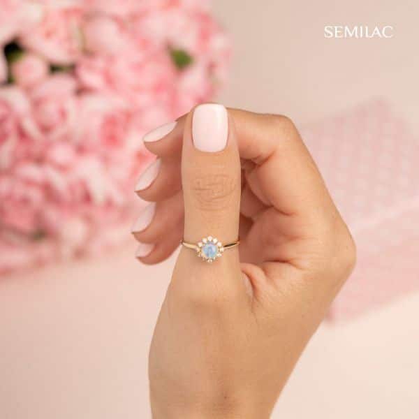 Semilac 574 Ημιμόνιμο βερνίκι Bride In Powder Pink 7ml