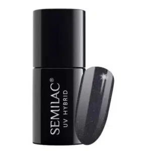 Semilac ημιμόνιμο βερνίκι metallic black 108 7ml