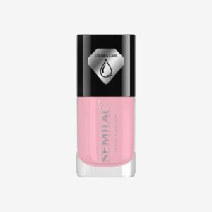 Semilac Μανό C618 - Ελαφρύ Ροζ Ενυδατικό Απλό Βερνίκι νυχιών Light Pink Color & Care 7ml