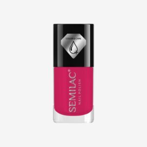 Semilac Μανό C679 - Σκούρο Ροζ Ενυδατικό Απλό Βερνίκι νυχιών Dark Pink Color & Care 7ml