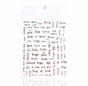 Mecosmeo Nailart Sticker Letters Nr.1