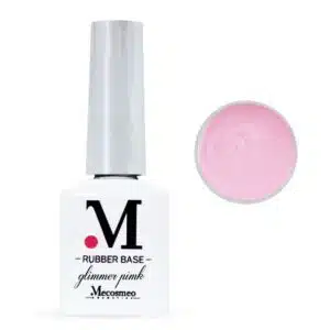 Rubber Base Glimmer Pink Gel 15ml