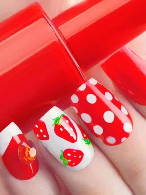 50 Σαγηνευτικά Μανικιούρ Κόκκινα Νύχια poua kokkina nyxia sxedio fraoules