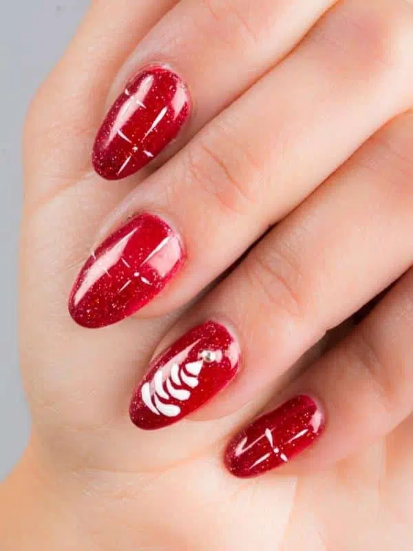 50 Σαγηνευτικά Μανικιούρ Κόκκινα Νύχια xristougenniatika nyxia sxedio asteria