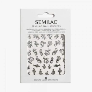 Semilac No 12 Αυτοκόλλητα νερού Silver Ornaments