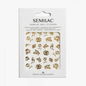 Semilac No 13 Αυτοκόλλητα νερού Golden Flowers