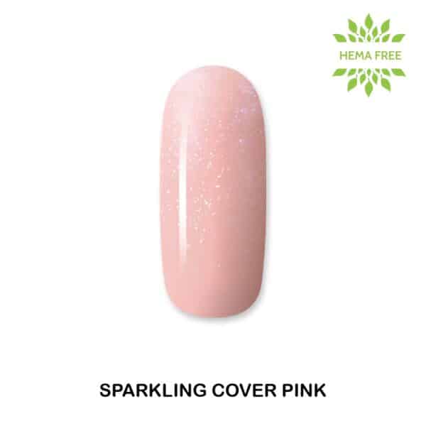 ALOHA Ημιμόνιμο βερνίκι 8ml – Nail Repair Gel / Rubber Base για θεραπεία νυχιών, ενισχυμένη με πρωτεΐνες – Χρώμα: Sparkling Cover Pink