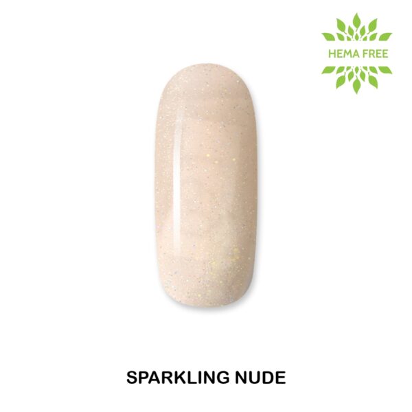 ALOHA Ημιμόνιμο βερνίκι 8ml – Nail Repair Gel / Rubber Base για θεραπεία νυχιών, ενισχυμένη με πρωτεΐνες – Χρώμα: Sparkling Nude