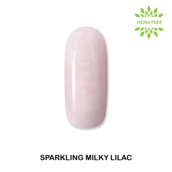 ALOHA Ημιμόνιμο βερνίκι 8ml – Nail Repair Gel / Rubber Base για θεραπεία νυχιών, ενισχυμένη με πρωτεΐνες – Χρώμα: Sparkling Milky Lilac