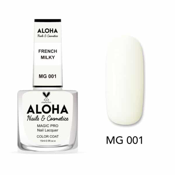 ALOHA Βερνίκι Νυχιών 10 ημερών με Gel Effect Χωρίς Λάμπα Magic Pro Nail Lacquer 15ml – MG 001