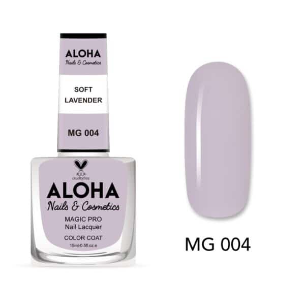 ALOHA Βερνίκι Νυχιών 10 ημερών με Gel Effect Χωρίς Λάμπα Magic Pro Nail Lacquer 15ml – MG 004