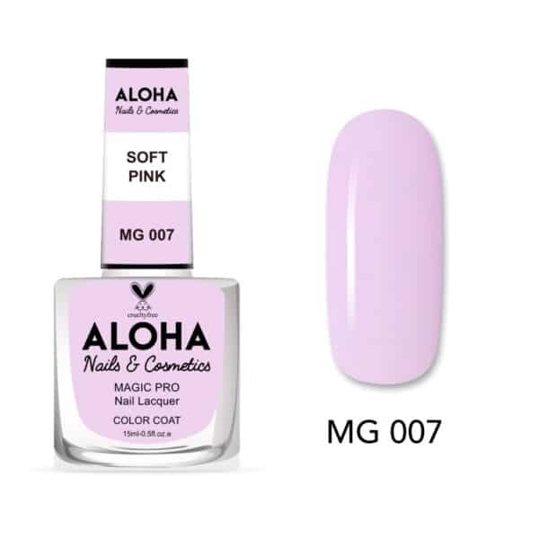 ALOHA Βερνίκι Νυχιών 10 ημερών με Gel Effect Χωρίς Λάμπα Magic Pro Nail Lacquer 15ml – MG 007