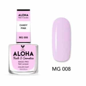 ALOHA Βερνίκι Νυχιών 10 ημερών με Gel Effect Χωρίς Λάμπα Magic Pro Nail Lacquer 15ml – MG 008