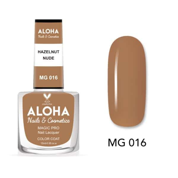 ALOHA Βερνίκι Νυχιών 10 ημερών με Gel Effect Χωρίς Λάμπα Magic Pro Nail Lacquer 15ml – MG 016
