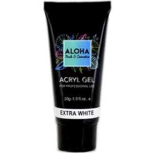 Aloha Acryl Gel UV/LED 30 gr – Extra White (Ασβέστης)