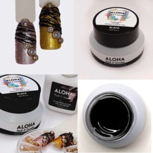 Aloha Nails & Cosmetics Spider Elastic Gel 15ml / Χρώμα: Μαύρο