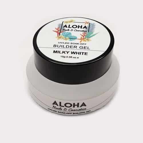 Aloha Soak off Builder Gel 15g / Χρώμα: Milky White (Γαλακτερό)