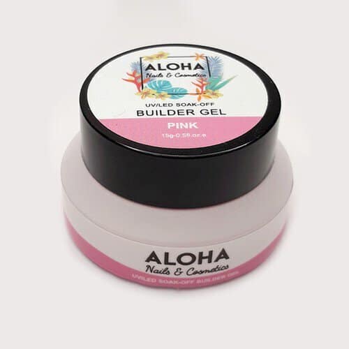 Aloha Soak off Builder Gel 15g / Χρώμα: Pink